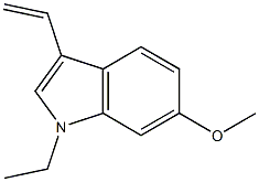 1H-Indole,3-ethenyl-1-ethyl-6-methoxy-(9CI) 구조식 이미지