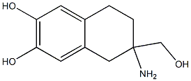 2,3-Naphthalenediol,6-amino-5,6,7,8-tetrahydro-6-(hydroxymethyl)-(9CI) 구조식 이미지