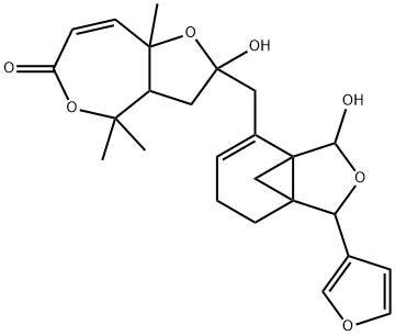 2-[[1-(3-Furyl)-6,7-dihydro-3-hydroxy-1H,3H-3a,7a-methanoisobenzofuran-4-yl]methyl]-2,3,3a,8a-tetrahydro-2-hydroxy-4,4,8a-trimethylfuro[3,2-c]oxepin-6(4H)-one Structure