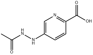 2-Pyridinecarboxylicacid,5-(2-acetylhydrazino)-(9CI) Structure