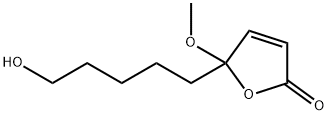 2(5H)-Furanone,5-(5-hydroxypentyl)-5-methoxy-(9CI) Structure