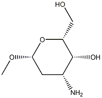 베타-D-릭소-헥소피라노사이드,메틸3-아미노-2,3-디데옥시-(9CI) 구조식 이미지