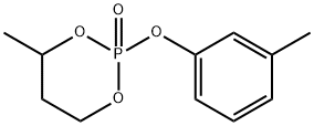 1-(m-Tolyloxy)-3-methyl-2,6-dioxaphosphorinane 1-oxide Structure