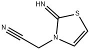 3(2H)-Thiazoleacetonitrile,2-imino-(9CI) Structure