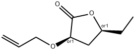 2(3H)-Furanone,5-ethyldihydro-3-(2-propenyloxy)-,(3R,5S)-rel-(9CI) Structure