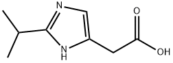 1H-Imidazole-4-aceticacid,2-(1-methylethyl)-(9CI) 구조식 이미지