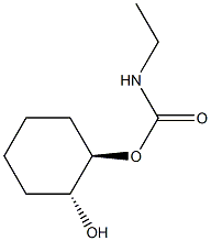 Carbamic acid, ethyl-, (1R,2R)-2-hydroxycyclohexyl ester, rel- (9CI) Structure