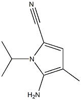 1H-Pyrrole-2-carbonitrile,5-amino-4-methyl-1-(1-methylethyl)-(9CI) 구조식 이미지