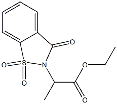 ethyl 2-(7,9,9-trioxo-9$l^{6}-thia-8-azabicyclo[4.3.0]nona-1,3,5-trien -8-yl)propanoate 구조식 이미지