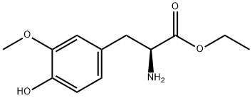 ethyl 2-amino-3-(4-hydroxy-3-methoxyphenyl)propanoate 구조식 이미지