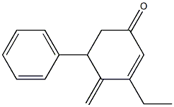 2-Cyclohexen-1-one,3-ethyl-4-methylene-5-phenyl-(9CI) Structure