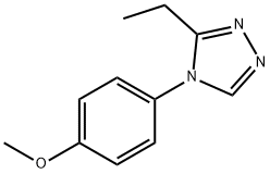 4H-1,2,4-Triazole,3-ethyl-4-(4-methoxyphenyl)-(9CI) 구조식 이미지