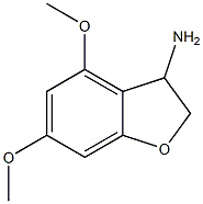 3-벤조푸란아민,2,3-디히드로-4,6-디메톡시-(9CI) 구조식 이미지