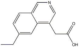 4-Isoquinolineaceticacid,6-ethyl-(9CI) Structure