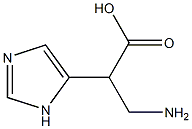 1H-이미다졸-4-아세트산,알파-(아미노메틸)-(9CI) 구조식 이미지