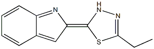 1H-Indole,2-(5-ethyl-1,3,4-thiadiazol-2-yl)-(9CI) 구조식 이미지