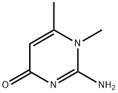 4(1H)-Pyrimidinone,2-amino-1,6-dimethyl-(9CI) 구조식 이미지