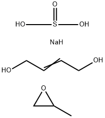 아황산,일나트륨염,2-부텐-1,4-디올및메틸옥시란중합체 구조식 이미지