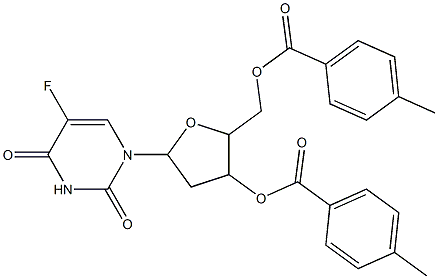 2'-Deoxy-5-fluorouridine 3',5'-bis(4-methylbenzoate) Structure