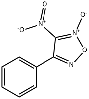 1,2,5-Oxadiazole, 3-nitro-4-phenyl-, 2-oxide 구조식 이미지