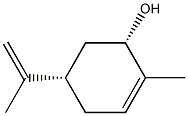 (1S)-2-Methyl-5α-isopropenyl-2-cyclohexene-1α-ol 구조식 이미지