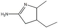 2H-Pyrrol-5-amine,3-ethyl-3,4-dihydro-2-methyl-(9CI) Structure