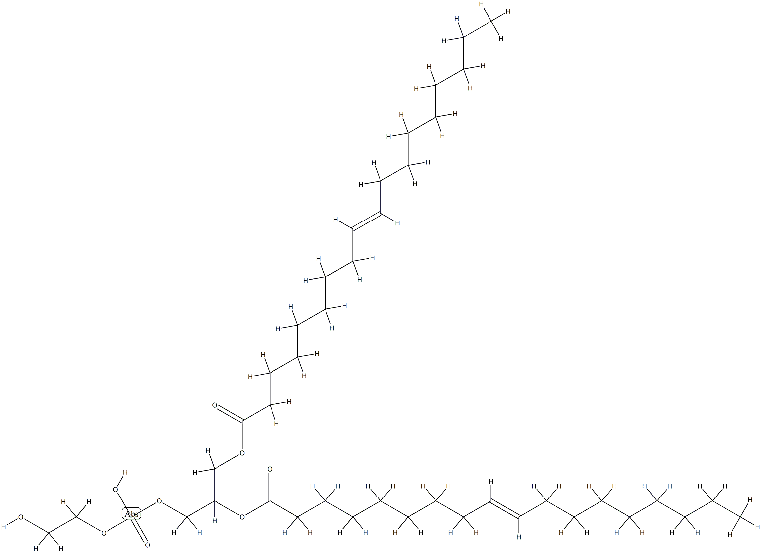 1,2-dielaidoylphosphatidylethanolamine Structure