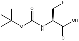 L-알라닌,N-[(1,1-디메틸에톡시)카르보닐]-3-플루오로-(9CI) 구조식 이미지