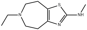 4H-Thiazolo[4,5-d]azepin-2-amine,6-ethyl-5,6,7,8-tetrahydro-N-methyl-(9CI) 구조식 이미지