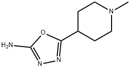 5-(1-methyl-4-piperidinyl)-1,3,4-oxadiazol-2-amine(SALTDATA: FREE) Structure