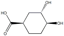 Cyclohexanecarboxylic acid, 3,4-dihydroxy-, (1R,3S,4S)-rel- (9CI) Structure