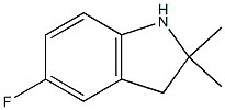 1H-Indole,5-fluoro-2,3-dihydro-2,2-dimethyl-(9CI) 구조식 이미지