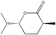 2H-Pyran-2-one,tetrahydro-3-methyl-6-(1-methylethyl)-,(3R,6S)-rel-(9CI) Structure