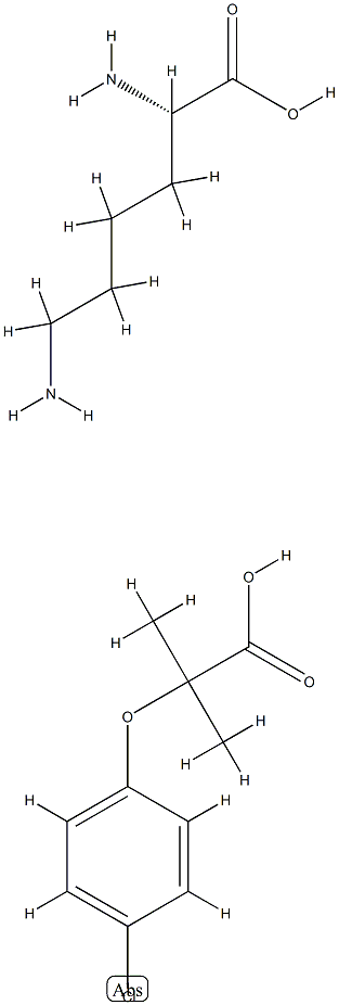 lysine clofibrate Structure