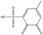 1,3-Cyclohexadiene-1-sulfonicacid,3-methyl-5,6-dioxo-(9CI) 구조식 이미지