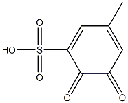 1,3-Cyclohexadiene-1-sulfonicacid,3-methyl-5,6-dioxo-(9CI) Structure