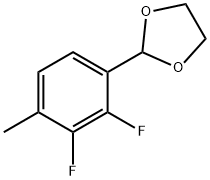 1,3-Dioxolane,2-(2,3-difluoro-4-methylphenyl)-(9CI) 구조식 이미지