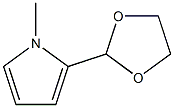 1H-Pyrrole,2-(1,3-dioxolan-2-yl)-1-methyl-(9CI) 구조식 이미지