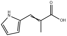 2-Propenoicacid,2-methyl-3-(1H-pyrrol-2-yl)-(9CI) 구조식 이미지