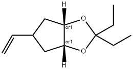 4H-Cyclopenta-1,3-dioxole,5-ethenyl-2,2-diethyltetrahydro-,(3aR,6aS)-rel-(9CI) 구조식 이미지