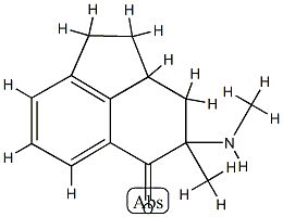 5(1H)-Acenaphthylenone,2,2a,3,4-tetrahydro-4-methyl-4-(methylamino)-(9CI) 구조식 이미지