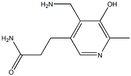 3-Pyridinepropanamide,4-(aminomethyl)-5-hydroxy-6-methyl-(9CI) 구조식 이미지