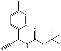 (Cyano-p-tolyl-methyl)-carbamic acid tert-butyl ester Structure