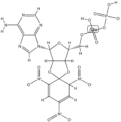 2',3' O-(2,4,6-trinitrophenyl)adenosine 5'-diphosphate Structure