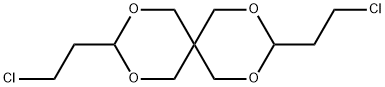 2,4,8,10-Tetraoxaspiro[5.5]undecane, 3,9bis(2-chloroethyl)-(6CI,7CI,8CI,9CI) 구조식 이미지