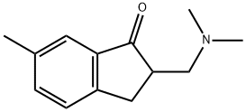 1H-Inden-1-one,2-[(dimethylamino)methyl]-2,3-dihydro-6-methyl-(9CI) Structure