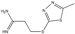 Propanimidamide,3-[(5-methyl-1,3,4-thiadiazol-2-yl)thio]-(9CI) Structure