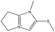 5H-Pyrrolo[1,2-a]imidazolium,6,7-dihydro-1-methyl-2-(methylthio)-(9CI) 구조식 이미지