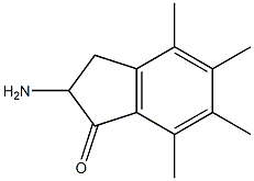 1H-Inden-1-one,2-amino-2,3-dihydro-4,5,6,7-tetramethyl-(9CI) Structure