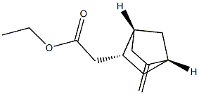 Bicyclo[2.2.1]heptane-2-acetic acid, 5-methylene-, ethyl ester, (1R,2R,4R)-rel- (9CI) Structure